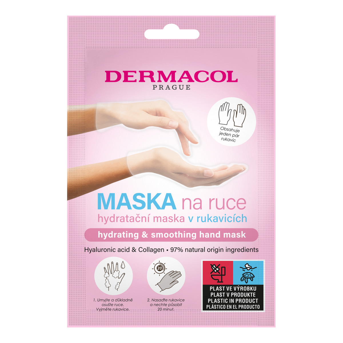 Dermacol Hydrating Hand Mask maska do rąk w formie rękawiczek