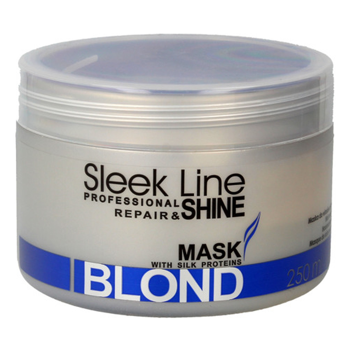 Stapiz Sleek Line Maska z jedwabiem do włosów blond 250ml