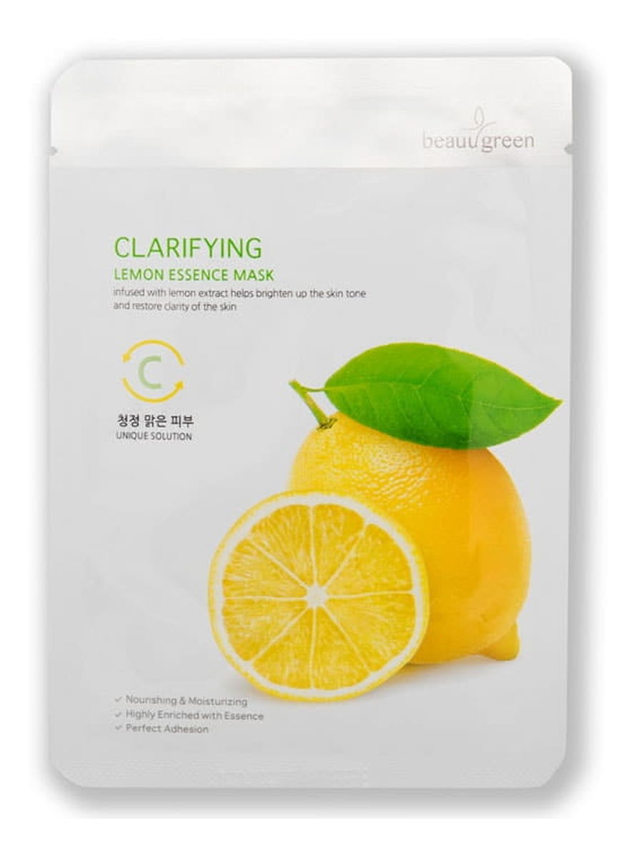 Clarifying lemon essence mask rozświetlająca maseczka do twarzy cytryna