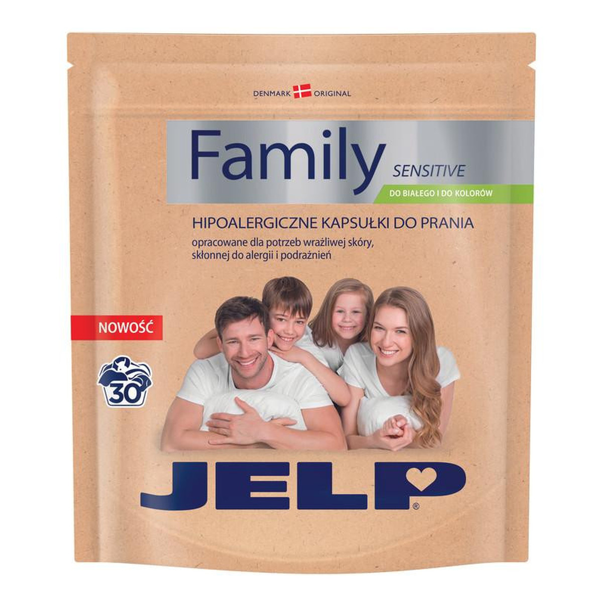 Jelp Family Kapsułki do prania bieli i koloru 30 szt.