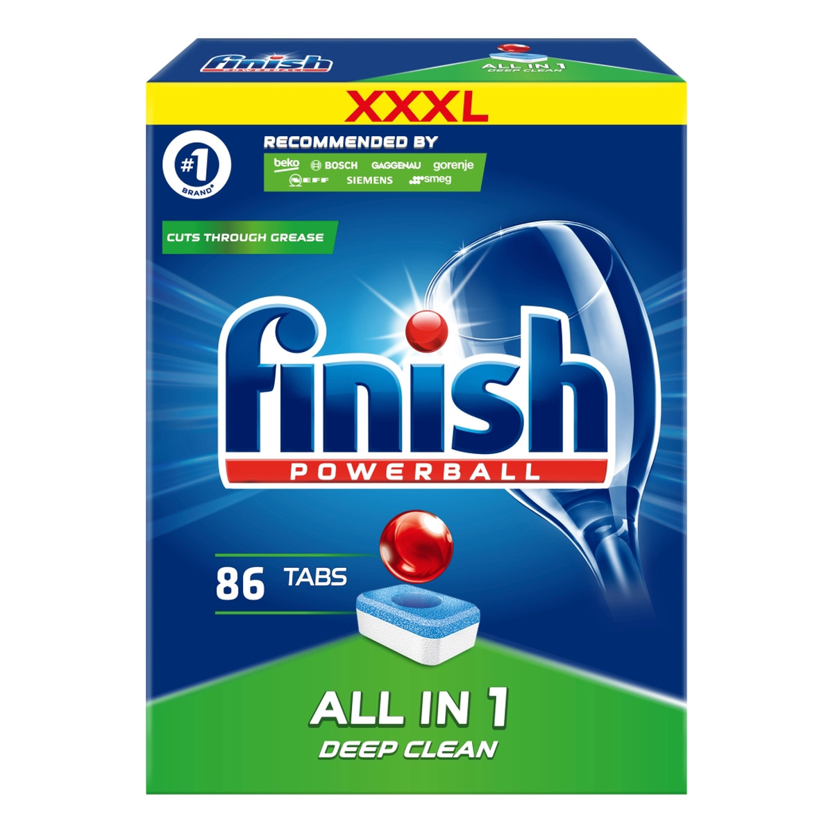 Finish All in 1 tabletki do zmywarki 86 sztuk regularne