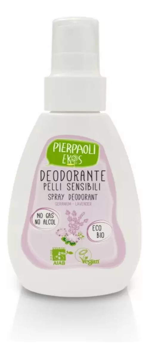 Dezodorant w sprayu z lawendą i geranium naturalny certyfikowany AIAB
