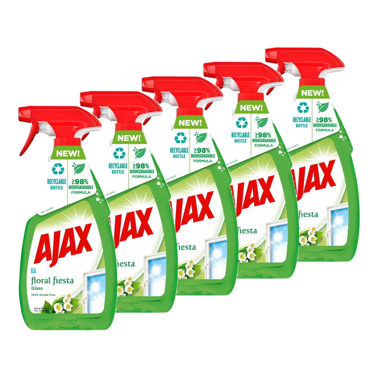 Ajax Floral Fiesta Płyn do Mycia Szyb 5x500ml