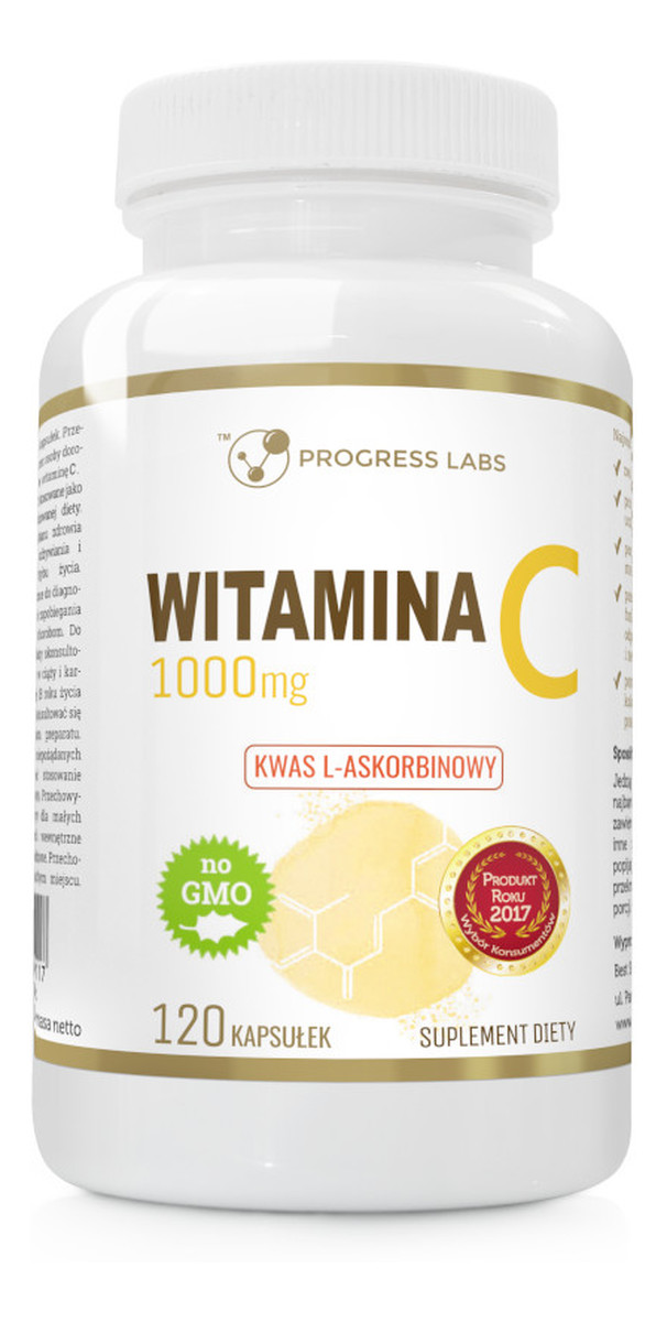 Progress labs_witamina c 1000mg suplement diety 120 kapsułek