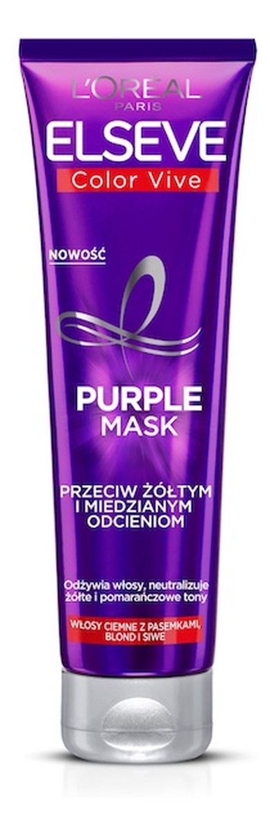 Purple Mask maska do włosów przeciw żółtym i miedzianym odcieniom