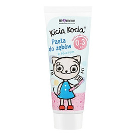 Mother & Baby Natural Care Kicia Kocia pasta do zębów bez fluoru 0-3 Lata Guma Balonowa