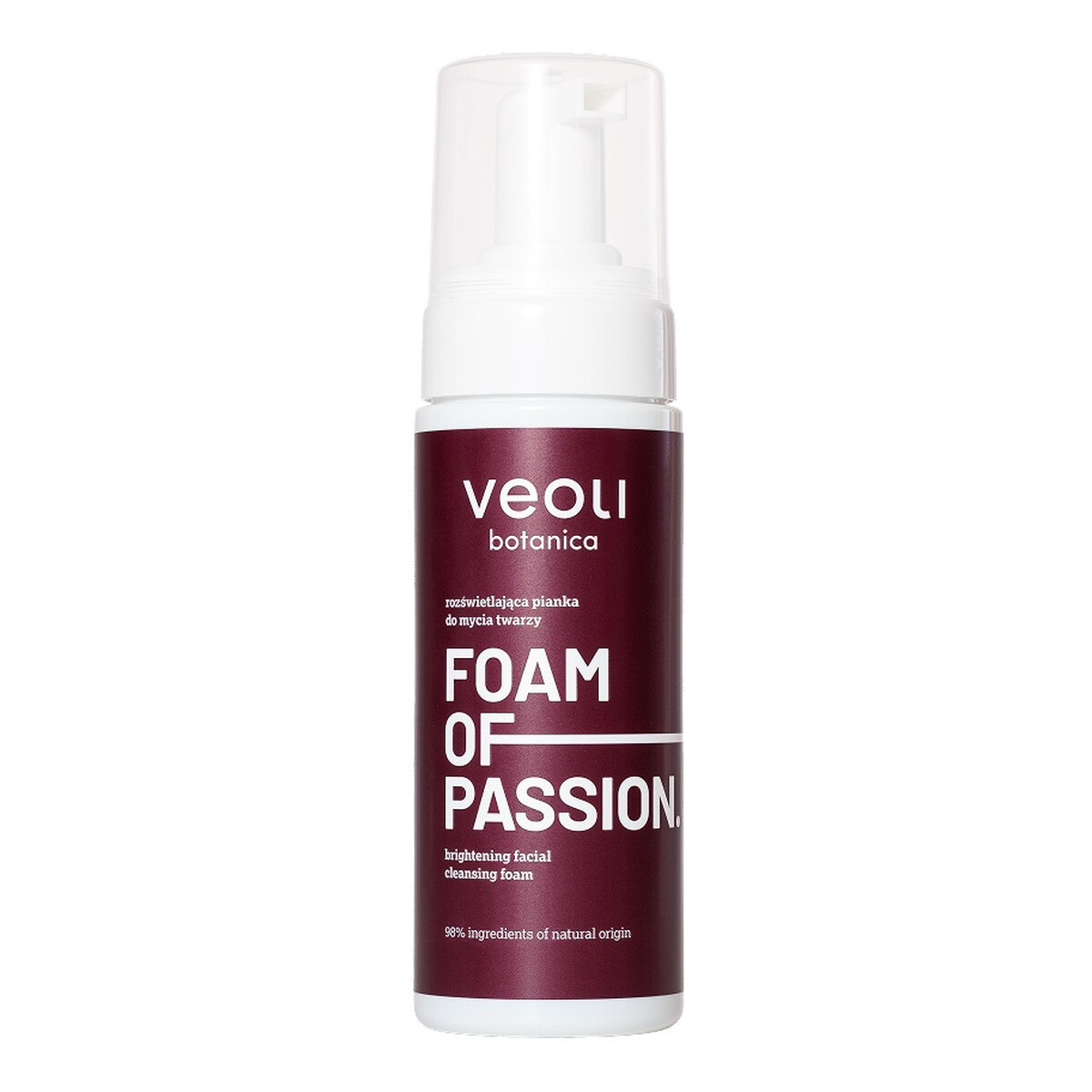 Veoli Botanica Foam of passion rozświetlająca pianka do mycia twarzy 150ml