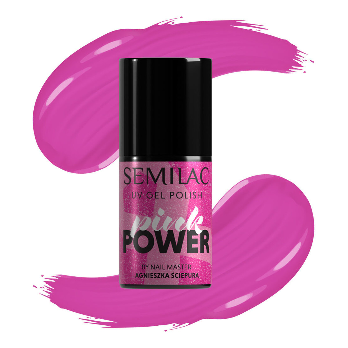 Semilac Pink power lakier hybrydowy do paznokci 7ml