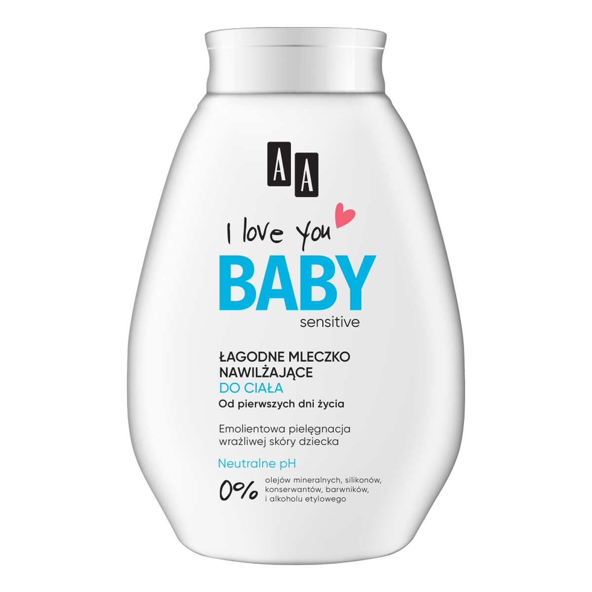 AA I Love You Baby łagodne Mleczko nawilżające do ciała 250ml