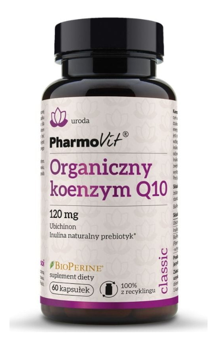 Organiczny koenzym Q10 suplement diety 60 kapsułek
