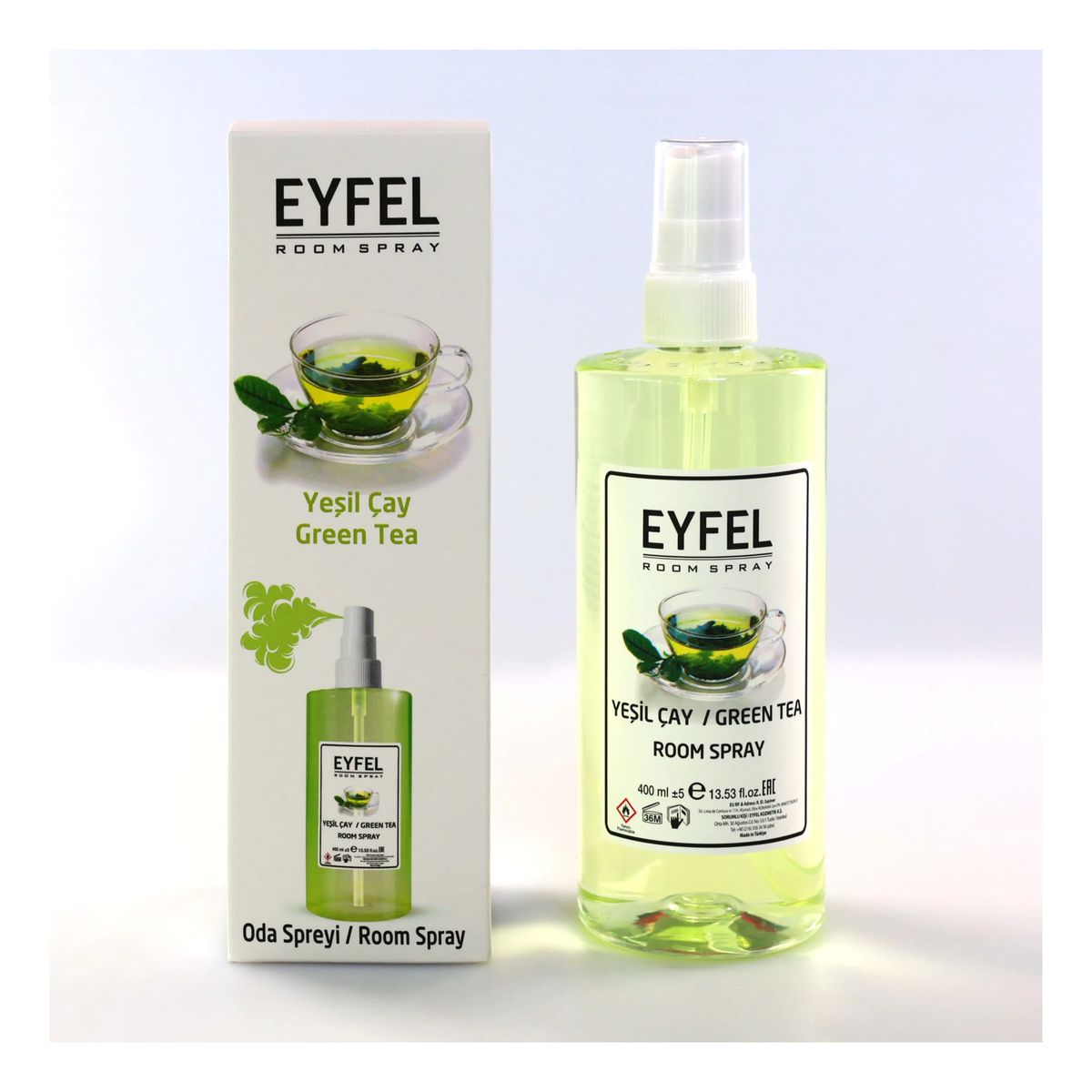 Eyfel Odświeżacz powietrza w sprayu Green Tea 400ml