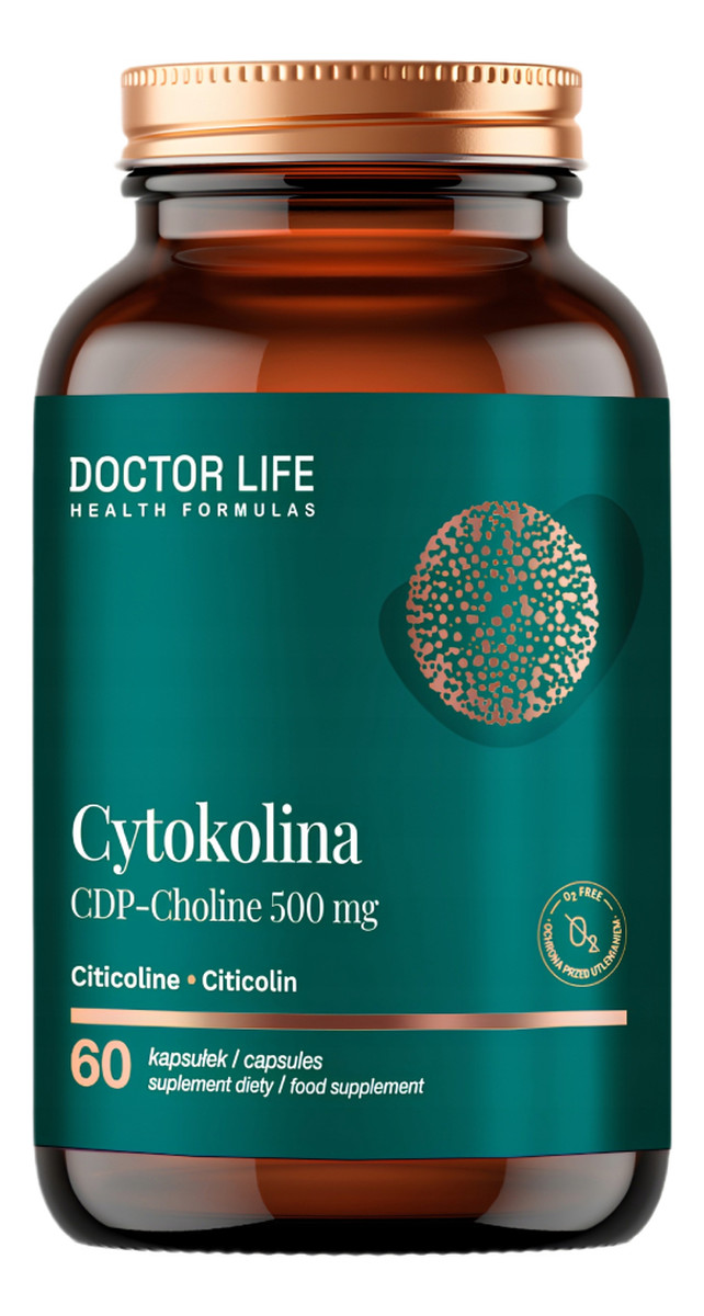 Cytykolina CDP-Choline 500mg suplement diety 60 Kapsułek