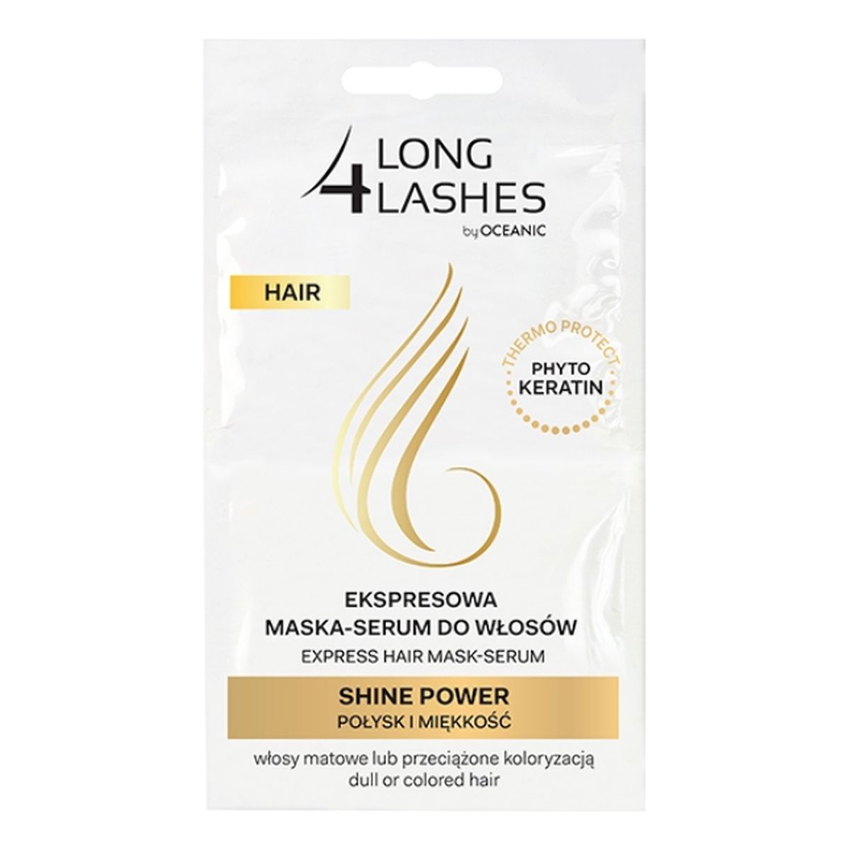 AA Long 4 Lashes Hair Shine Power ekspresowa maska-serum do włosów farbowanych 2 x6ml 12ml
