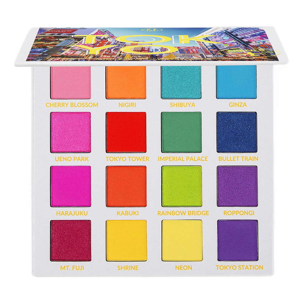 Makeup Revolution Bh trendy in tokyo color eyeshadow palette paleta kolorowych cieni do powiek 16g