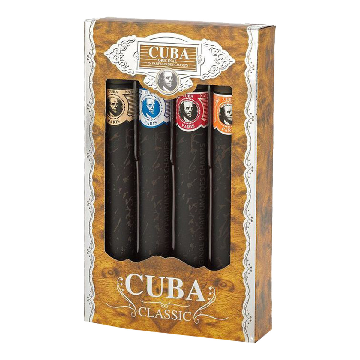 Cuba Classic Zestaw gold woda toaletowa + blue woda toaletowa + red woda toaletowa + orange woda toaletowa 4x35ml