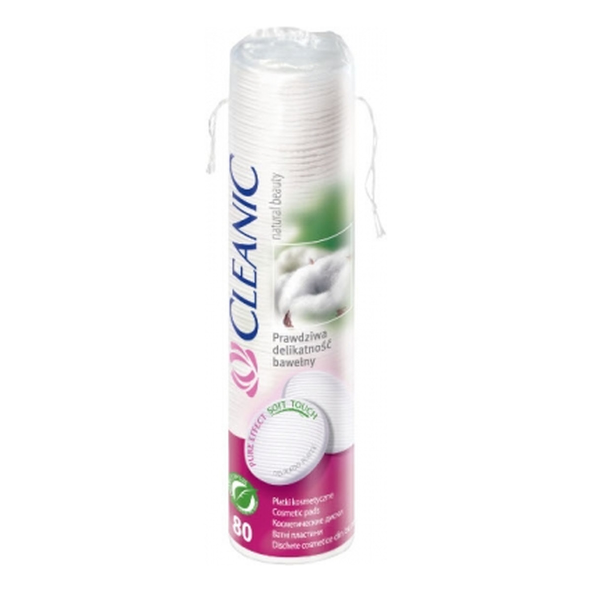 Cleanic Soft Touch Płatki Bawełniane 80 szt.