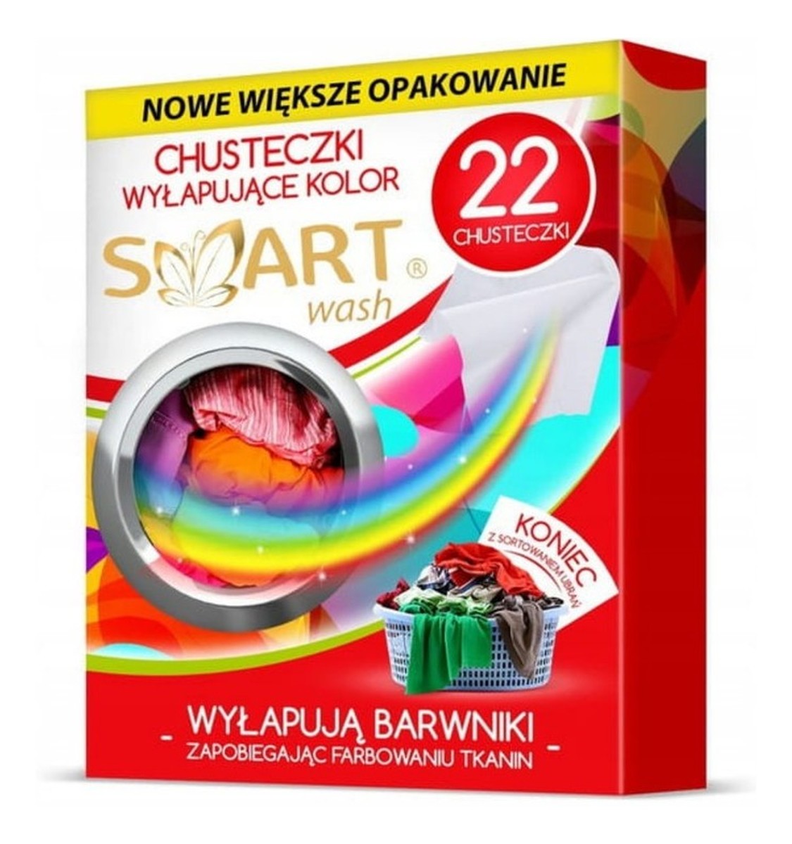 Chusteczki do prania wyłapujące kolor 22 szt.