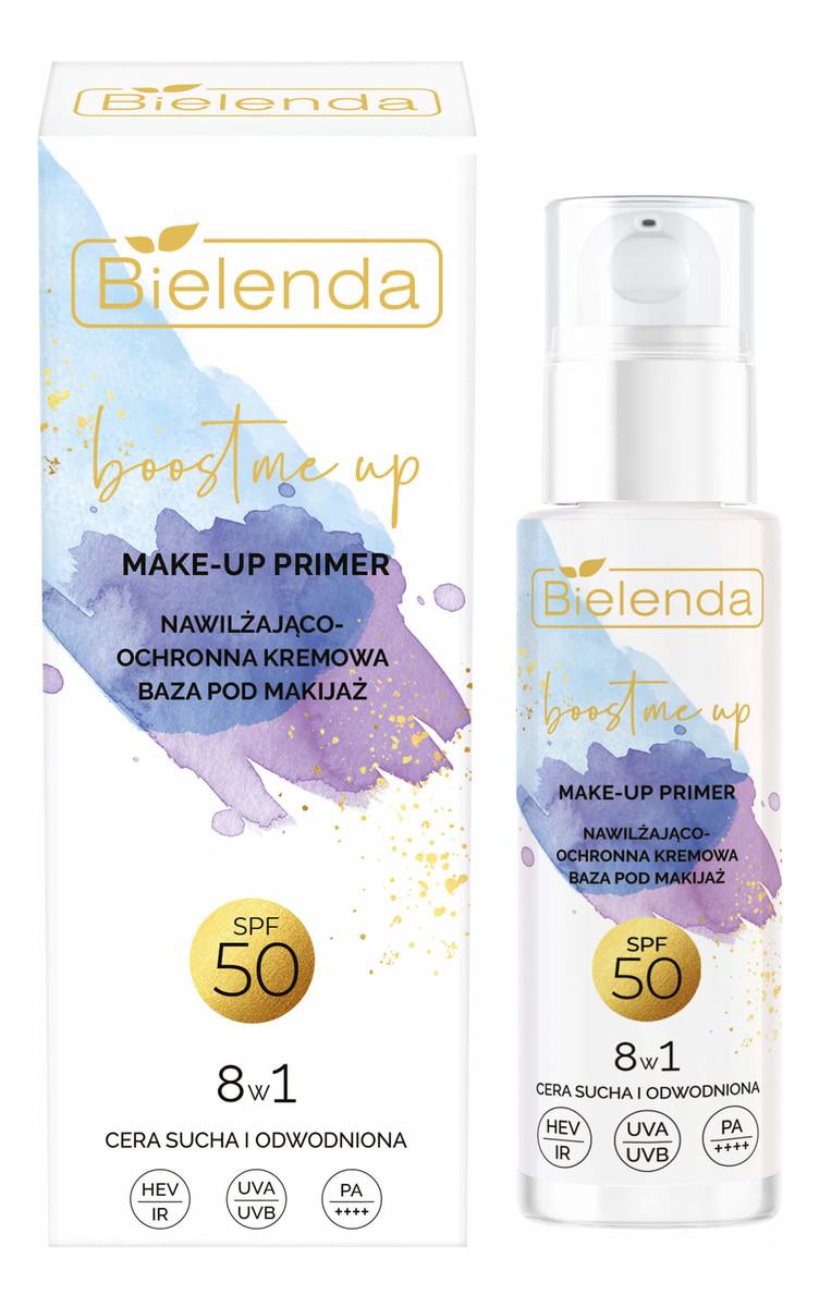 Nawilżająco - Ochronna Kremowa Baza pod Makijaż 8w1 SPF50