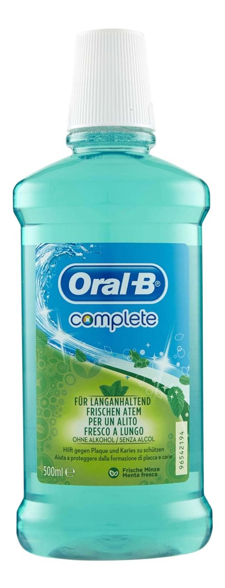Nić dentystyczna miętowa, 25m x4 + Płyn do jamy ustnej 500ml