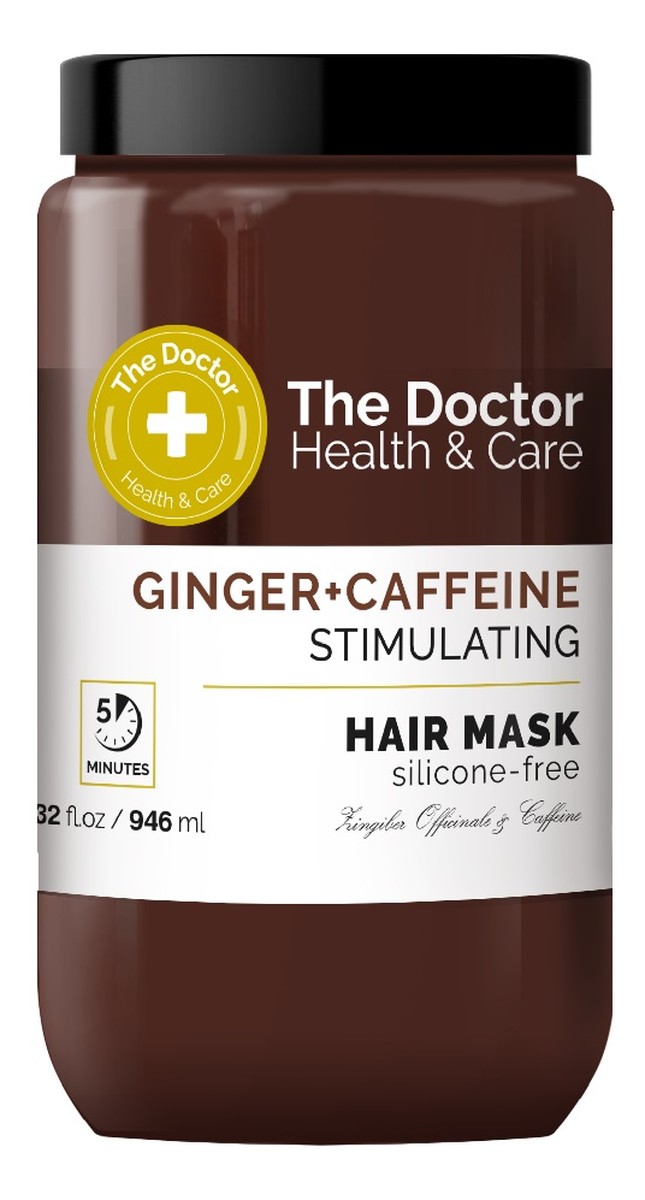 Health & care maska do włosów stymulująca cebulki imbir + kofeina