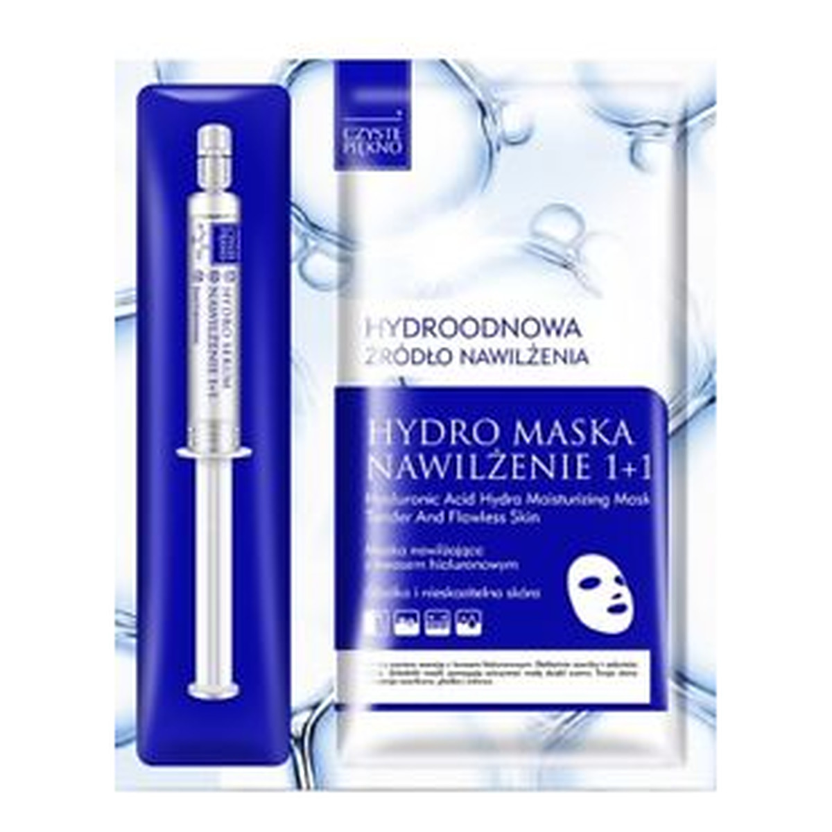 Estetica Czyste Piękno Hydro maska Nawilżenie Maska + Serum 5ml