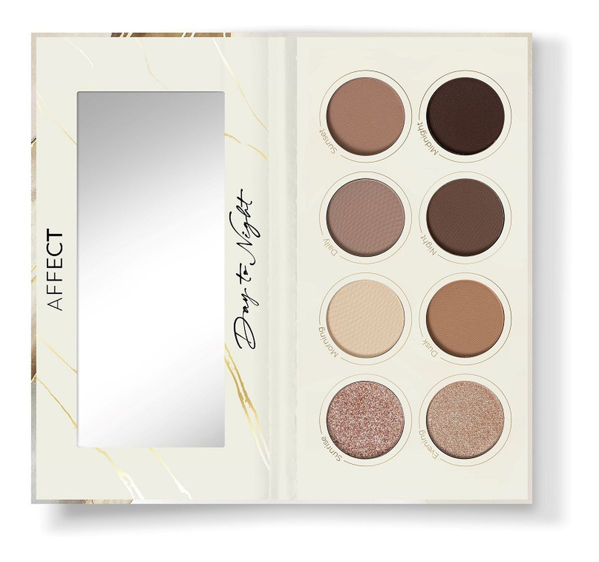 Day to night eyeshadow palette paleta cieni do powiek