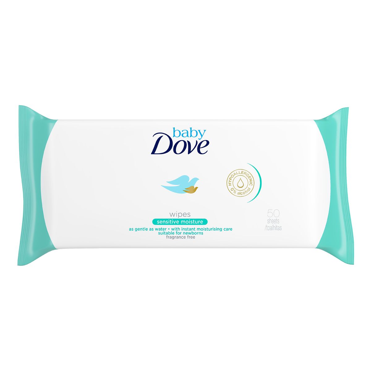 Dove Baby nawilżane chusteczki oczyszczające 50szt