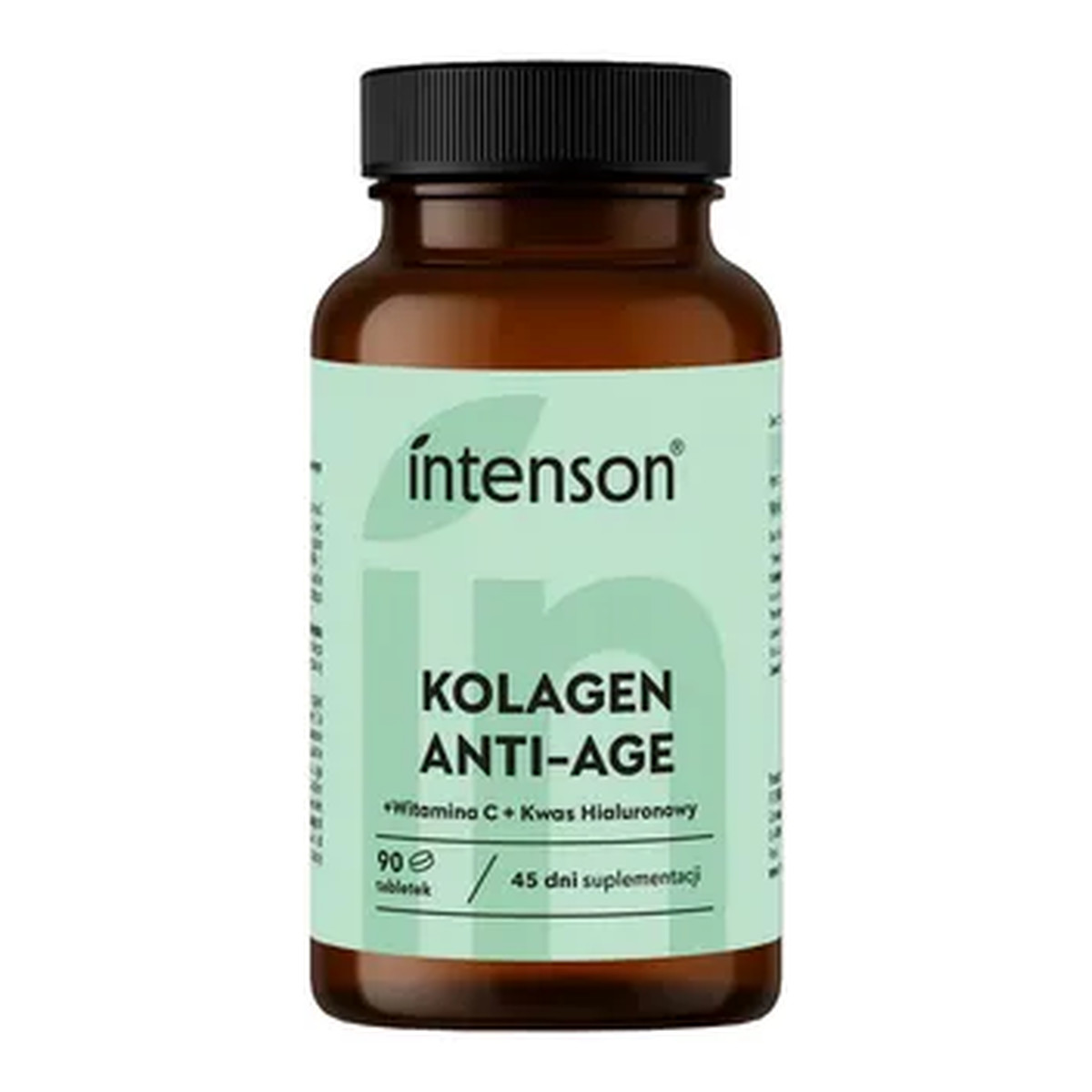 Intenson Kolagen + hialuron + witamina c anti-age suplement diety 120 tabletek