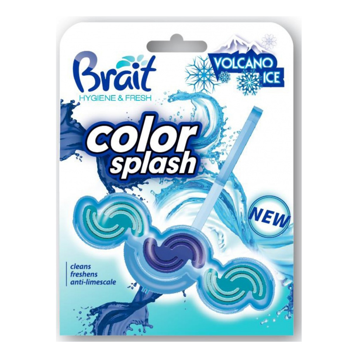 Brait Color Splash Volcano Ice Kostka toaletowa 2-fazowa do WC 45g