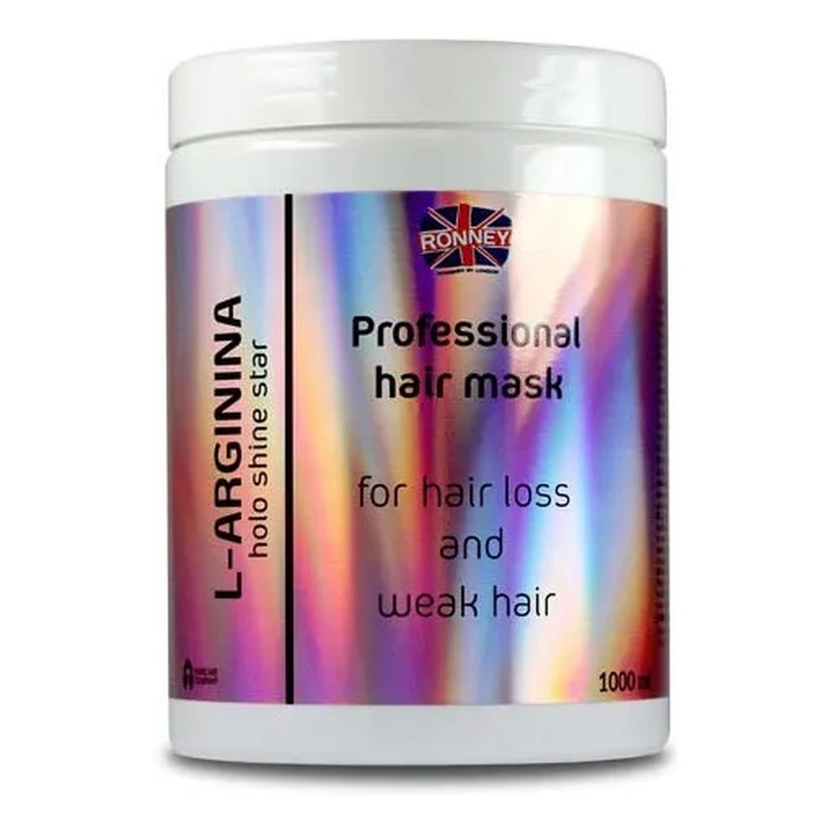 Ronney L-arginina holo shine star professional hair mask maska do włosów wypadających 1000ml