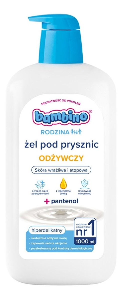Żel pod prysznic hiperdelikatny z pantenolem