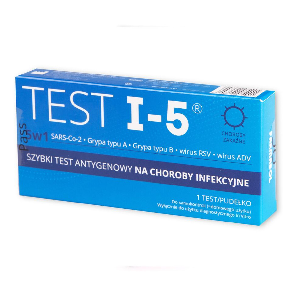 Farmabol Test i-5 szybki test antygenowy na choroby infekcyjne 1szt
