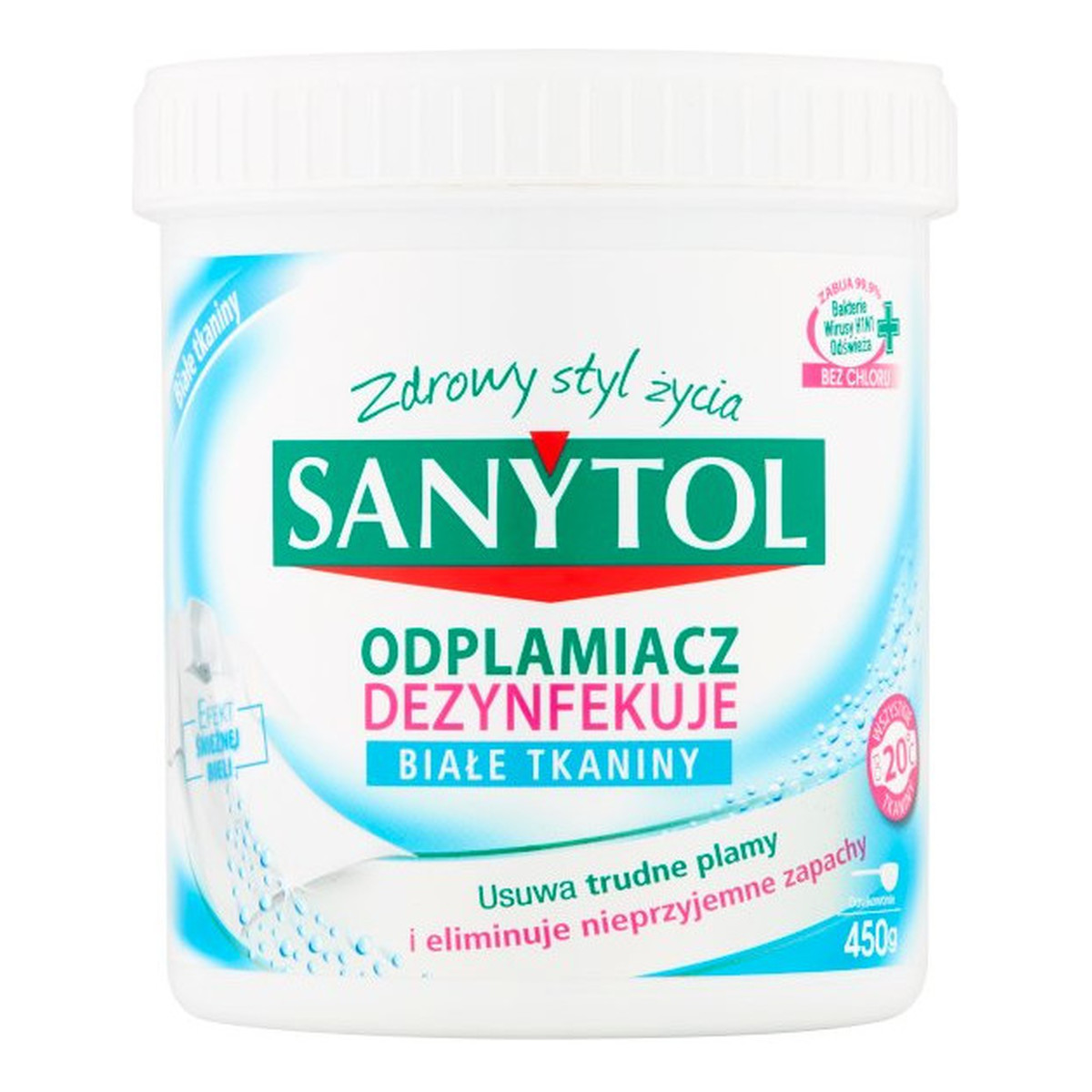 Sanytol Odplamiacz dezynfekujący białe tkaniny 450g