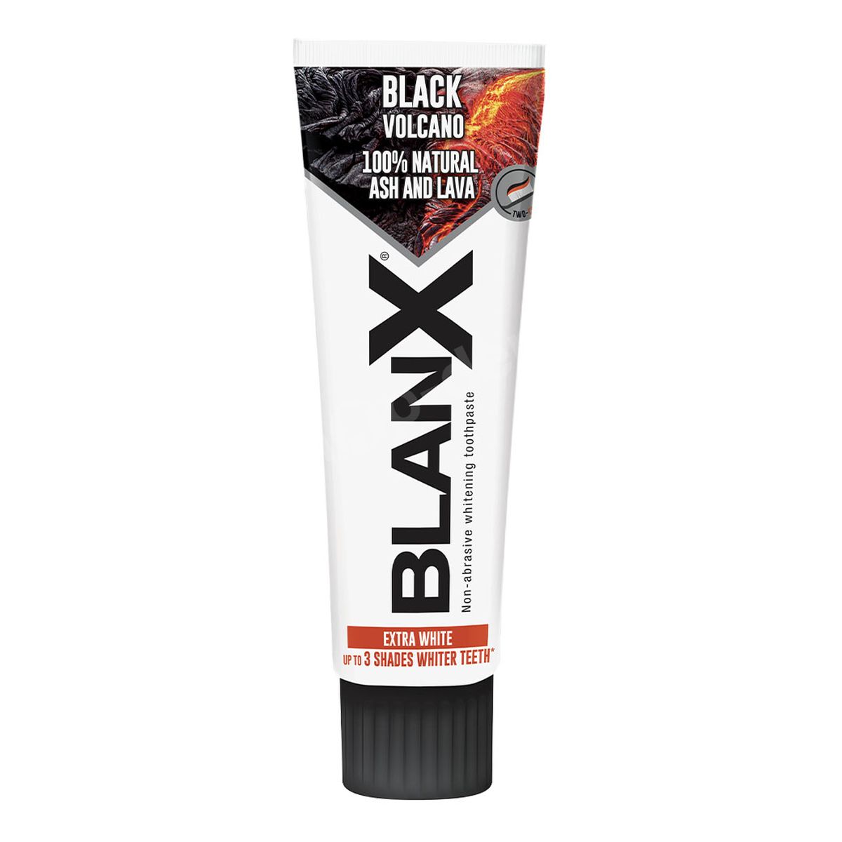 BlanX Black Volcano Wybielająca pasta do zębów z pyłem i lawą wulkaniczną 75ml