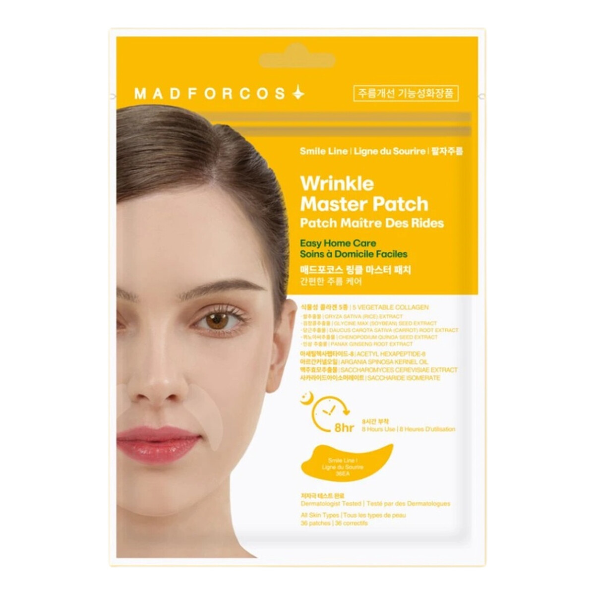 Madforcos Wrinkle master patch smile line plasterki na zmarszczki 36szt