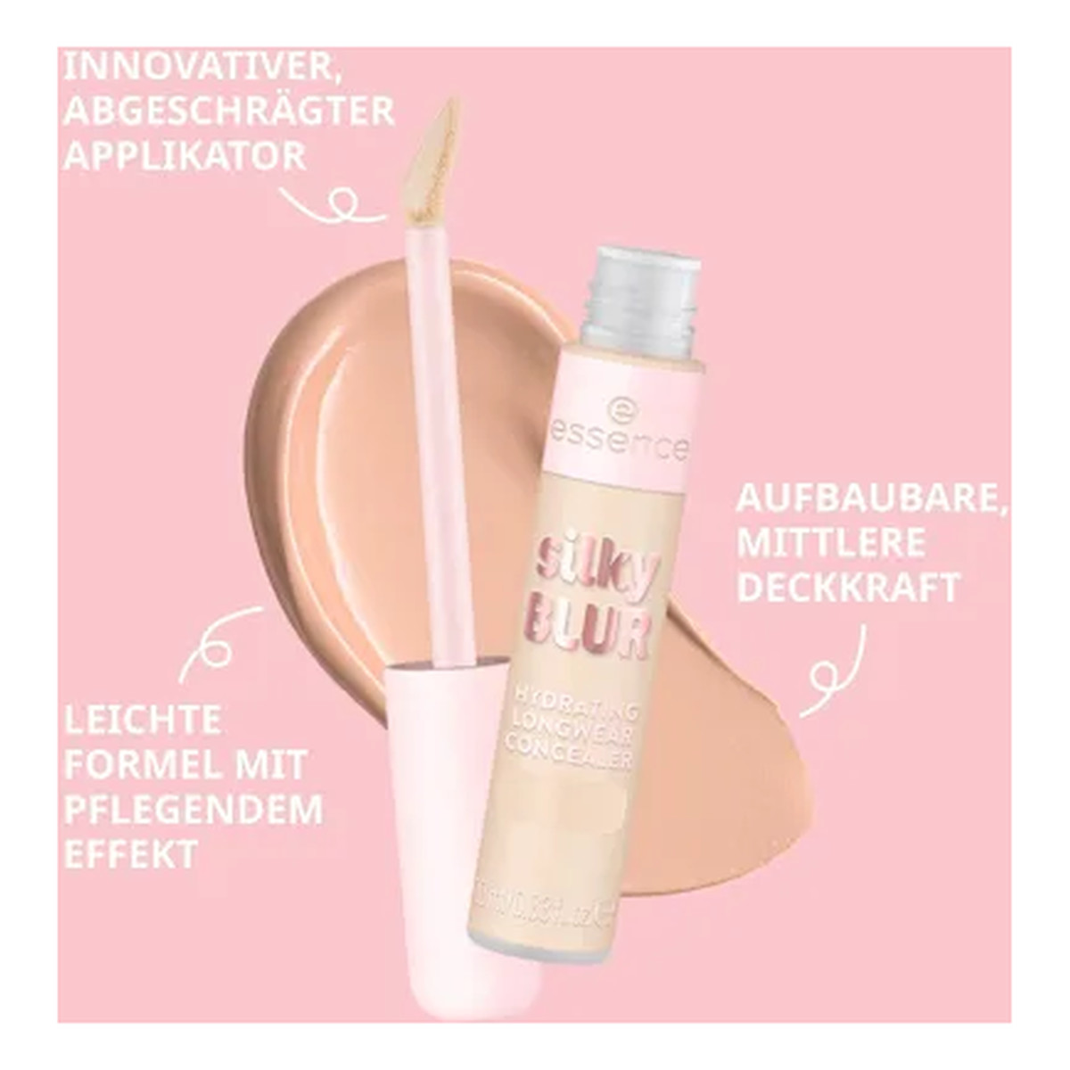 Essence Silky Blur Hydrating Longwear Concealer Korektor Do Twarzy 10ml