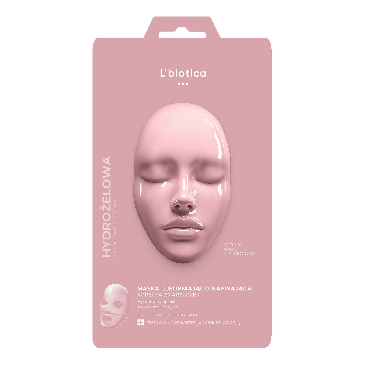 Lbiotica / Biovax Estetic Clinic MESO Treatment Ujędrniająco-napinająca dermo maska hydrożelowa