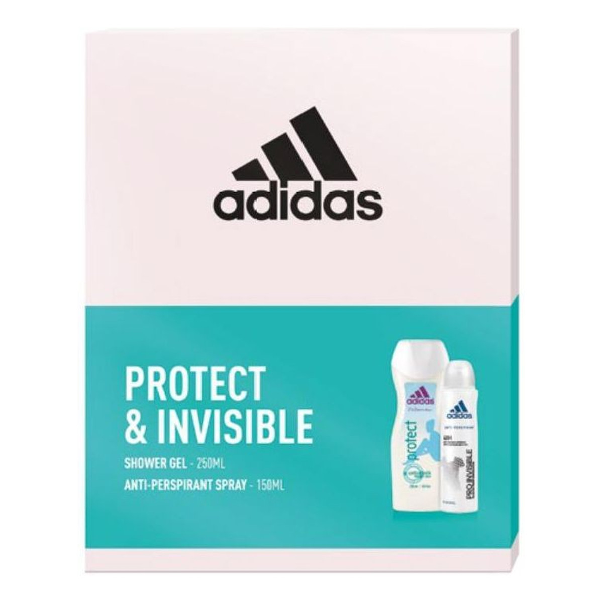 Adidas Protect & Invisible Zestaw prezentowy deo spray + żel pod prysznic