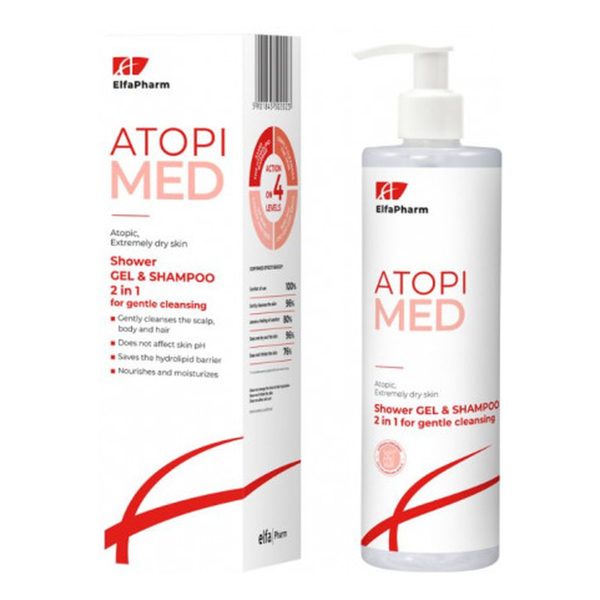 ELFA PHARM Atopi Med Szampon i żel pod prysznic 2w1 400ml