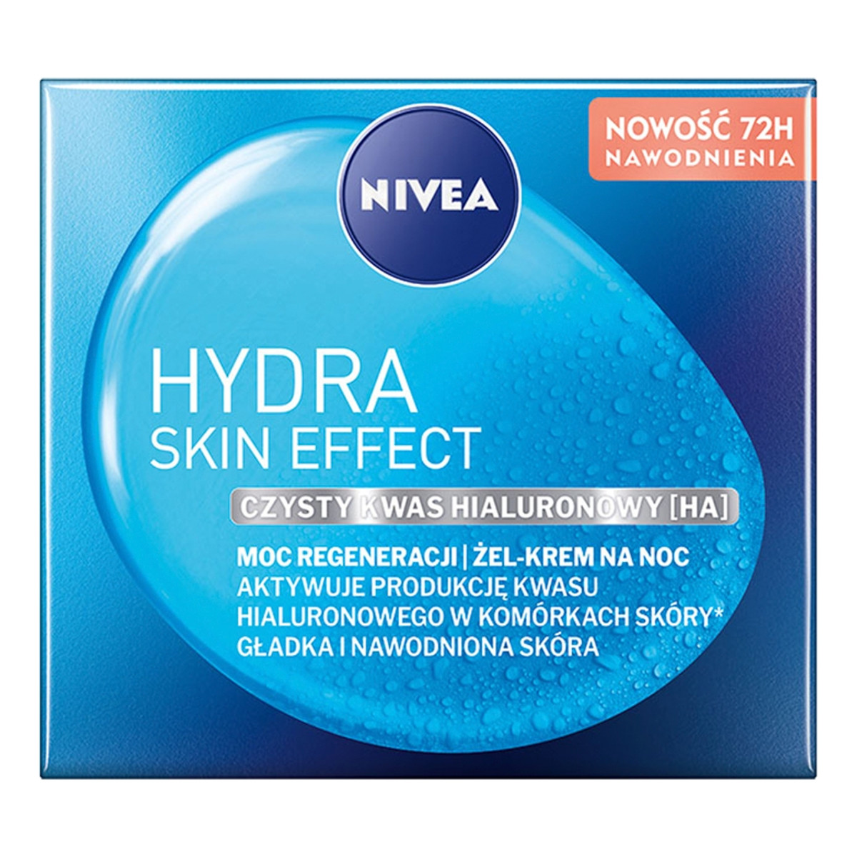 Nivea Hydra Skin Effect Żel-krem na noc moc regeneracji 50ml