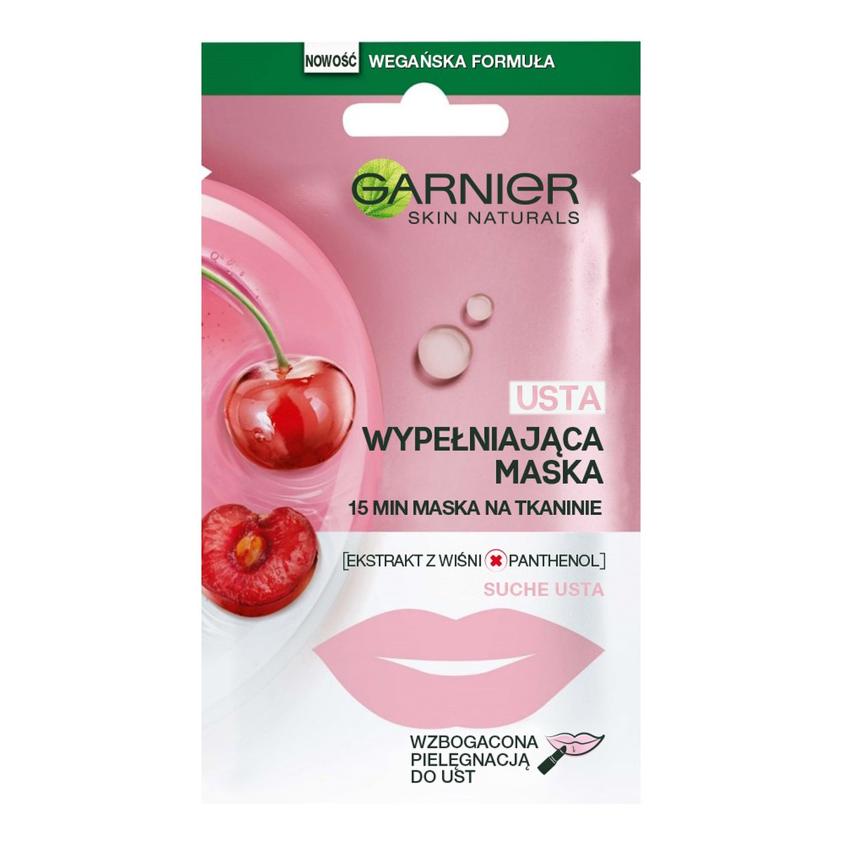 Garnier Skin Naturals Lips Replump Mask Maseczka do twarzy 5g