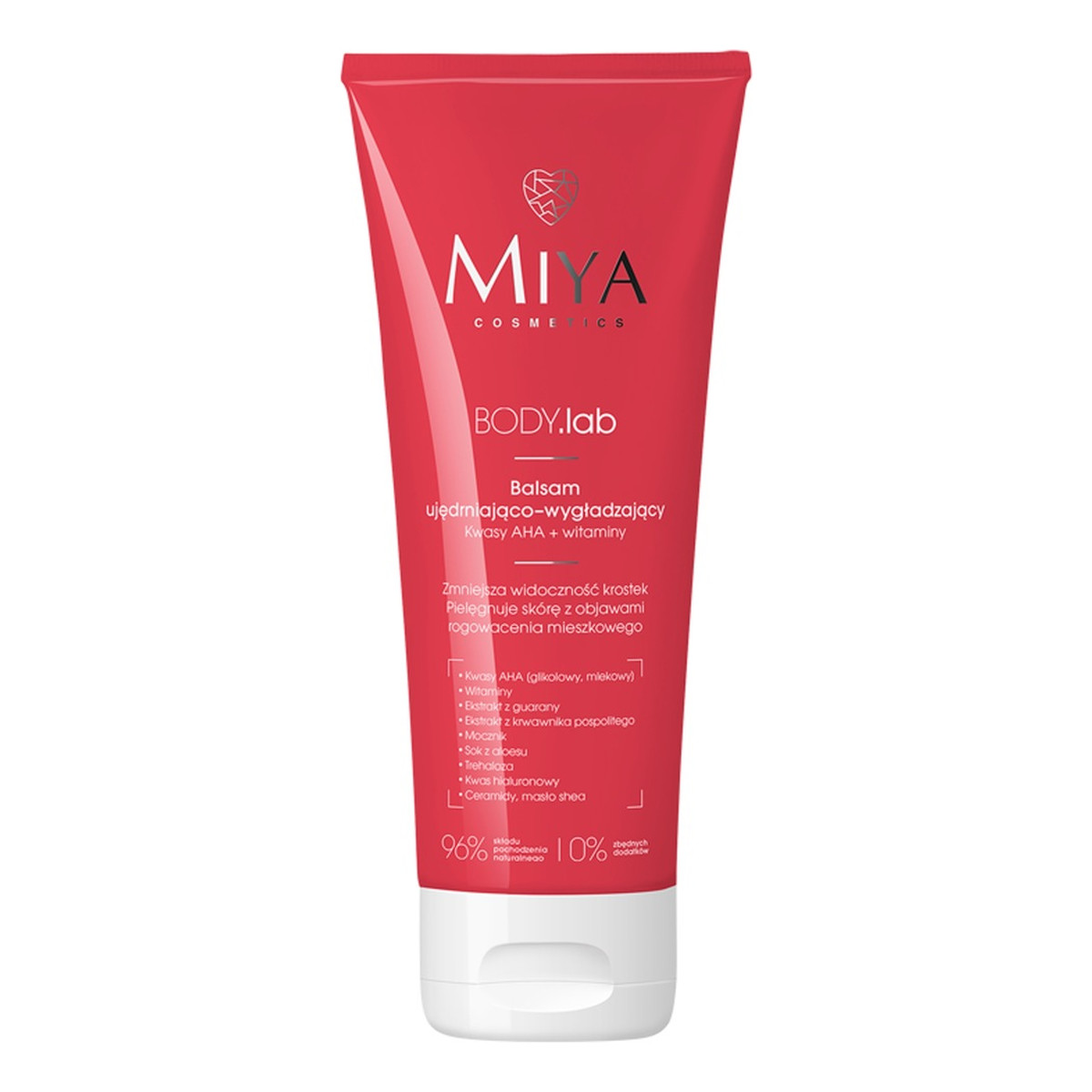 Miya Cosmetics BODY.lab ujędrniająco-wygładzający Balsam z kwasami aha i witaminami 200ml