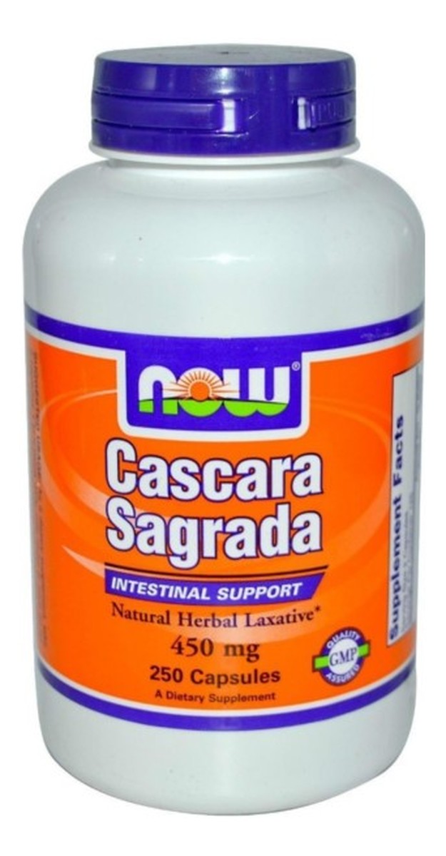 Cascara sagrada 450mg suplement diety 250 kapsułek