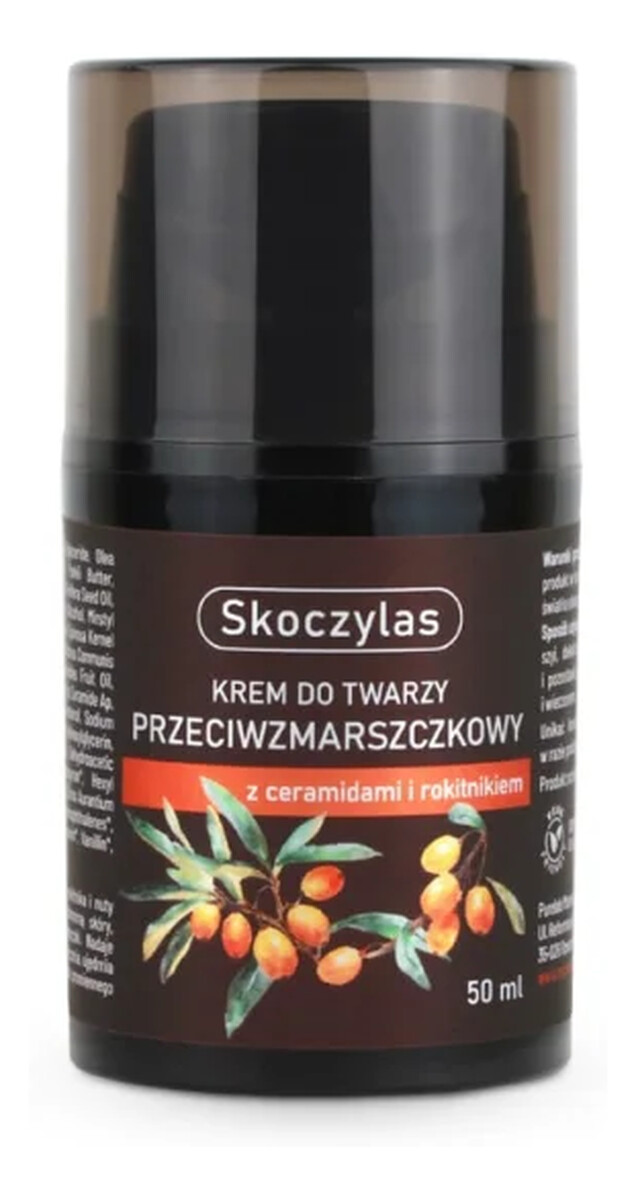Krem do twarzy przeciwzmarszczkowy ceramidy i rokitnik