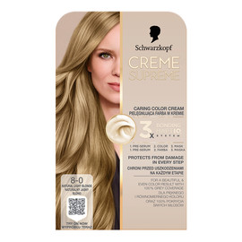 Creme supreme farba do włosów odcień 8-0 natural blonde