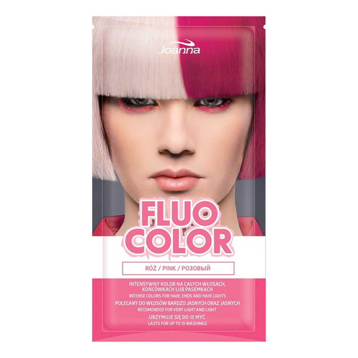 Joanna Fluo Color Szampon koloryzujący w saszetce 35g