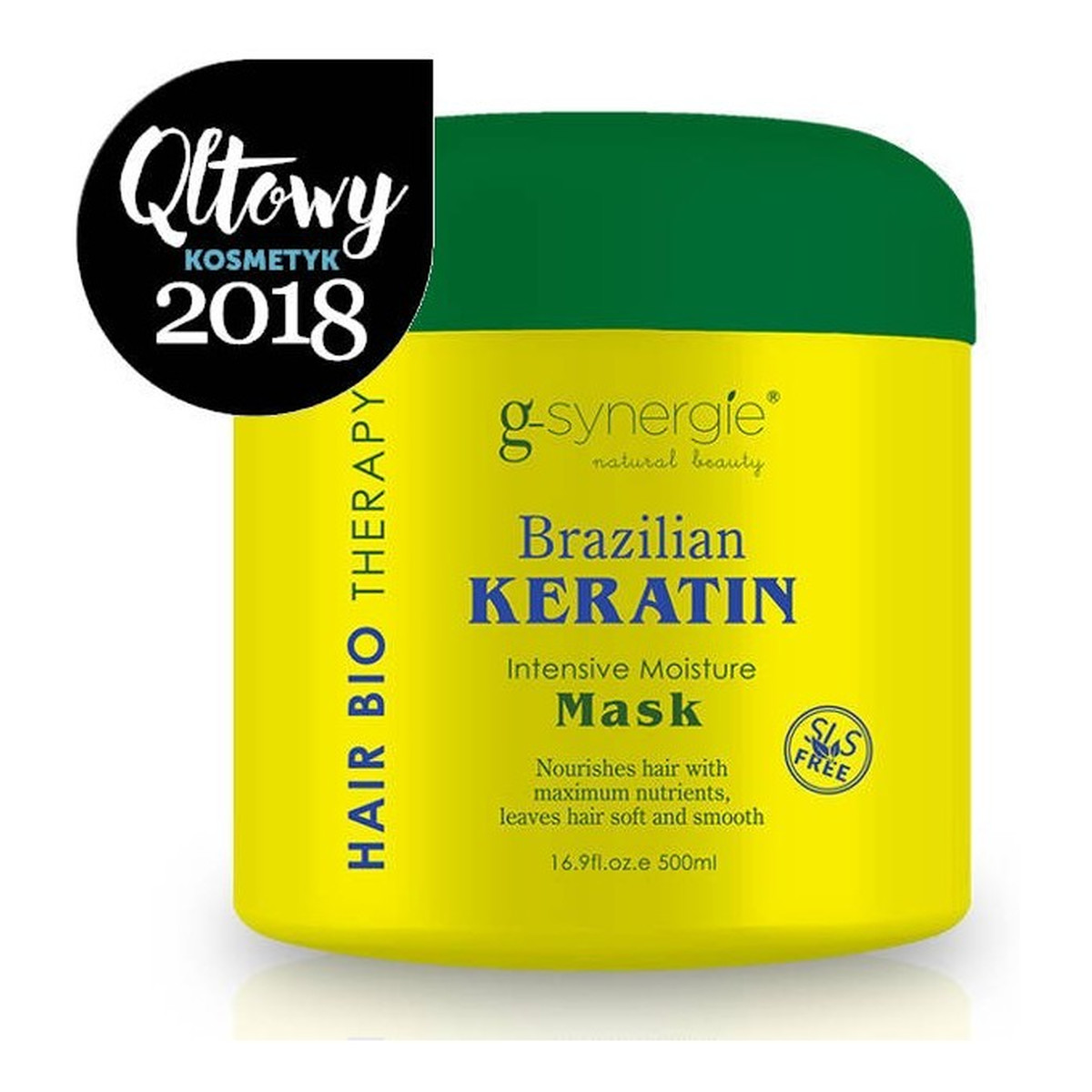 G-Synergie Brazilian Keratin maska intensywnie nawilżająca włosy 500ml