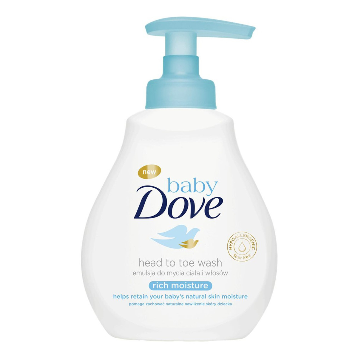 Dove Baby pianka do mycia ciała i włosów dla dzieci 200ml