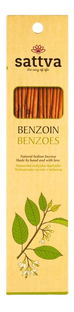 Natural indian incense naturalne indyjskie kadzidełko benzoes 15szt