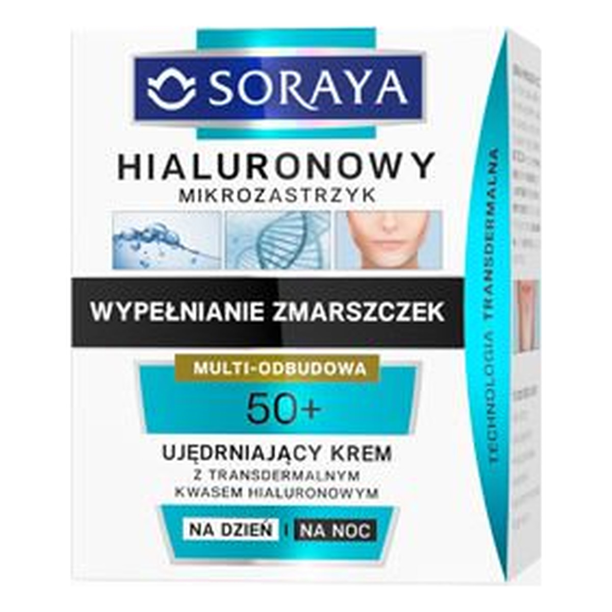Soraya HIALURONOWY MIKROZASTRZYK Ujędrniający krem na dzień i na noc 50+ 50ml